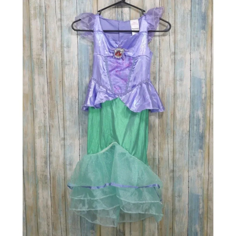 Disney Princess Ariel Halloween Costume Small (4-6) Dress Up Little Mermaid